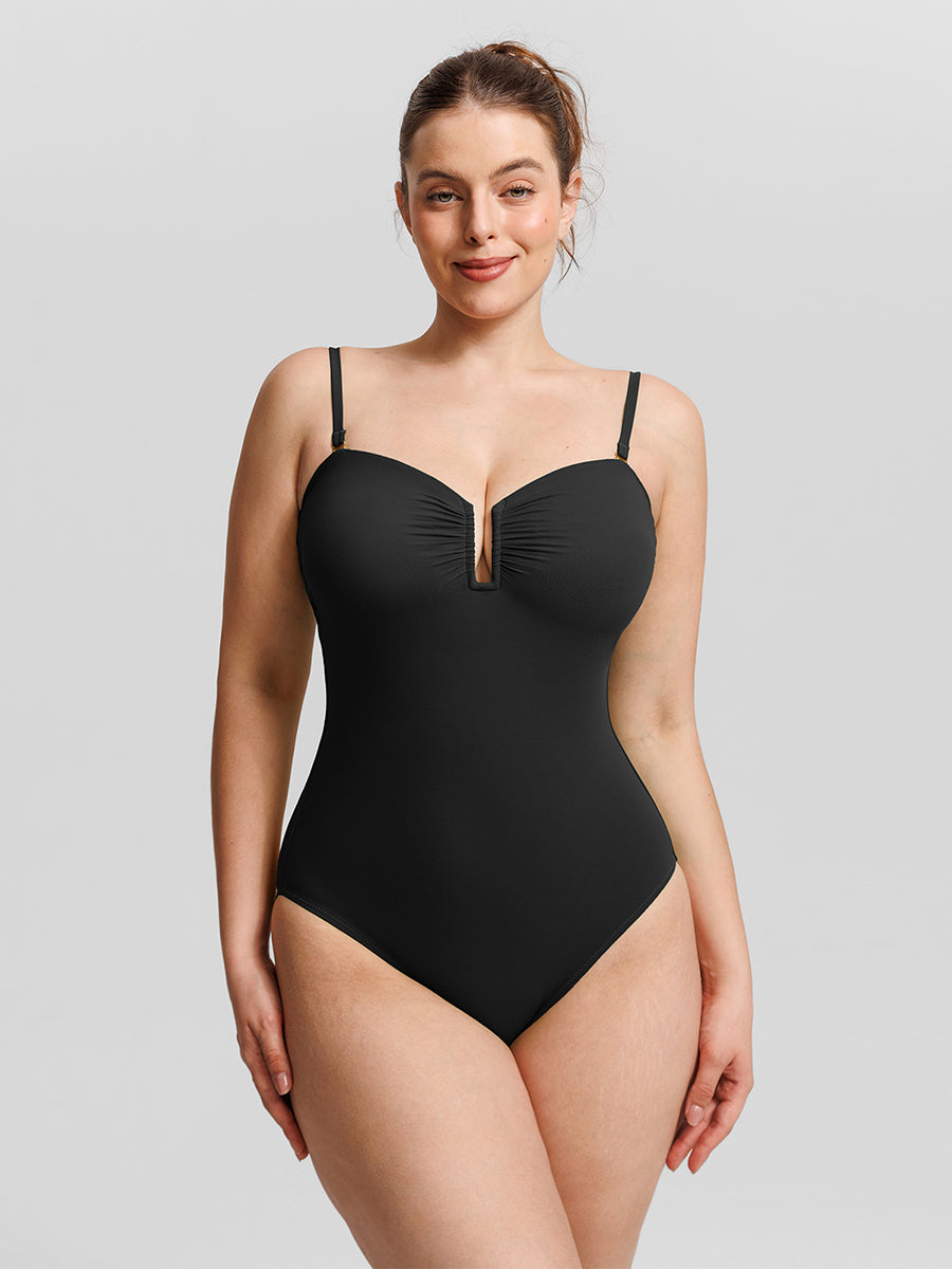 Silhouette One-Piece Swimsuit, црна боја – поглед од напред