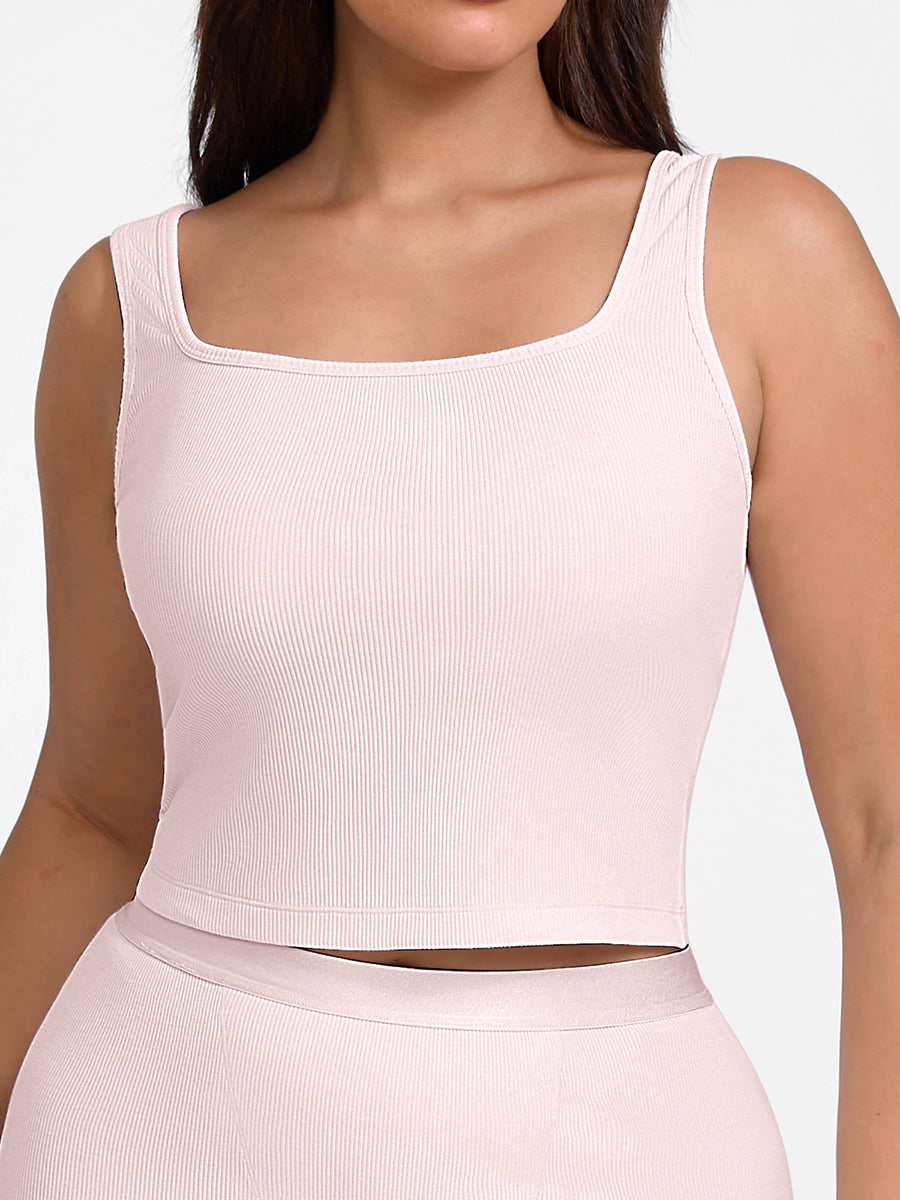 True Comfort Luxe Lounge Top, розова боја – поглед од напред (друг агол)