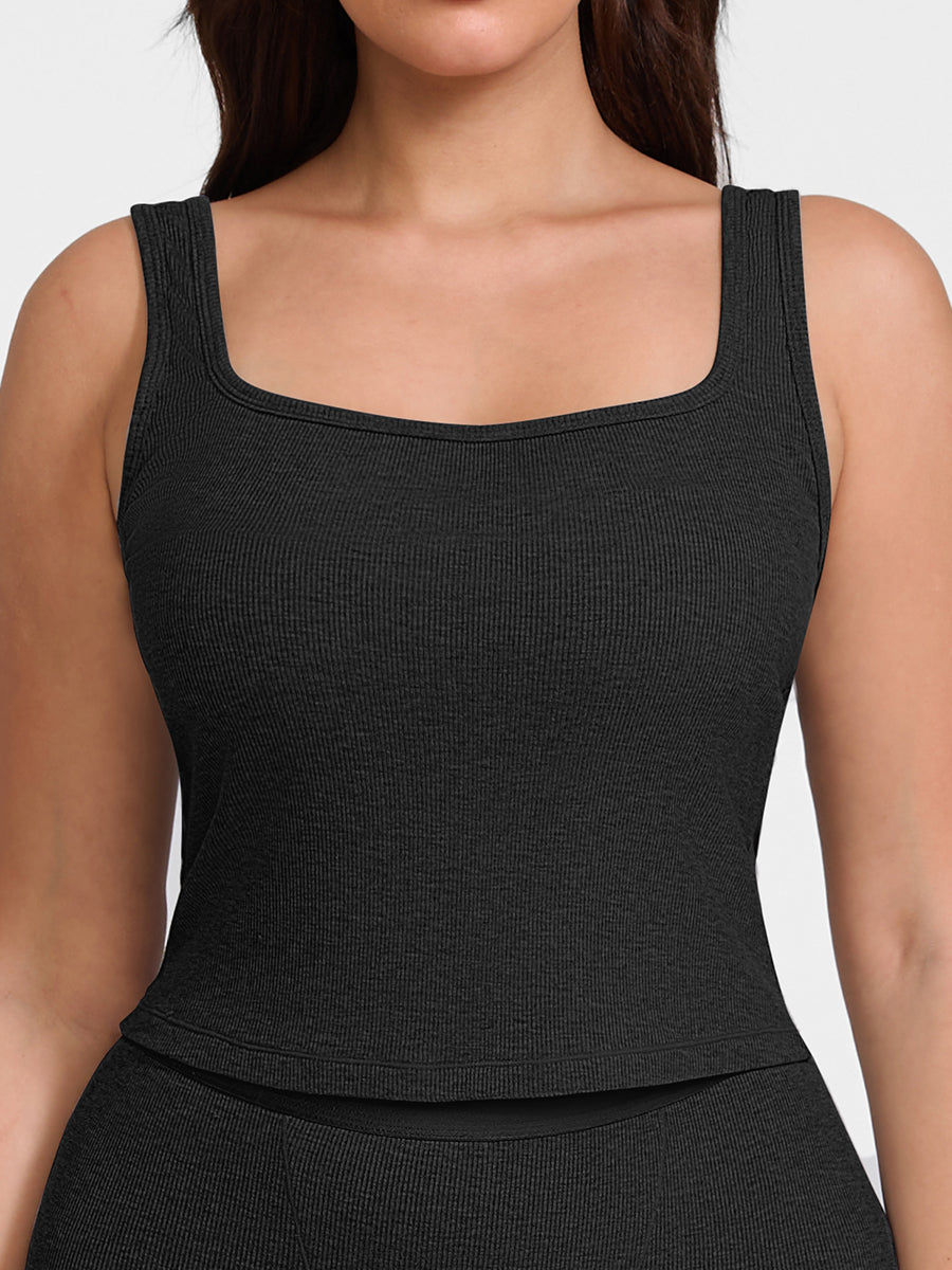 True Comfort Luxe Lounge Top, црна боја – поглед од напред (друг агол)