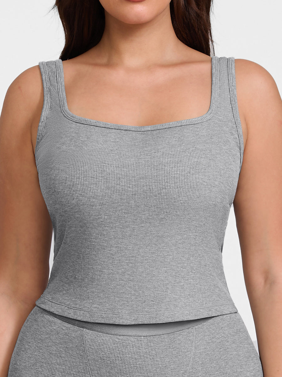 True Comfort Luxe Lounge Top, сива боја – поглед од напред