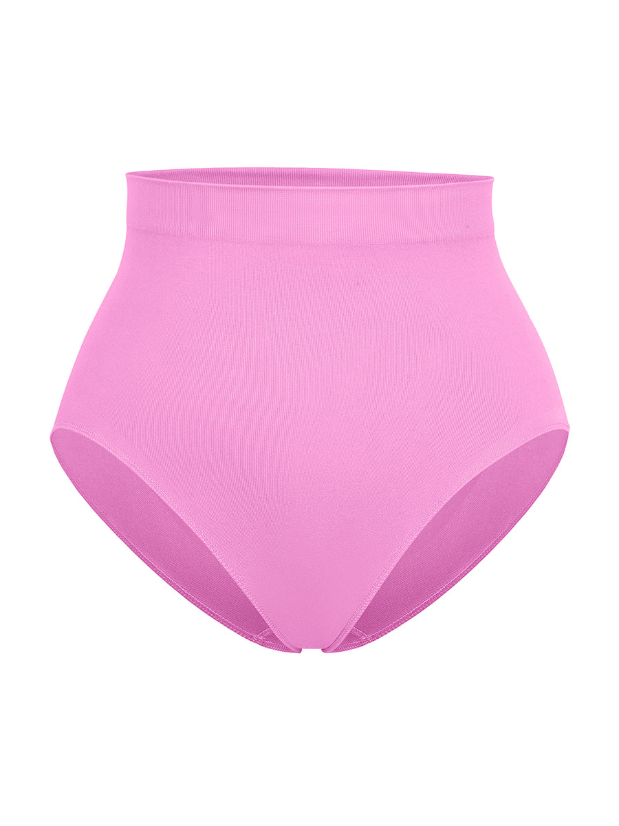 Shop Lily High Waisted Classic Shaping Panties, розова боја: бесшевни обликувачки гаќички со висок струк – производот на неутрална позадина