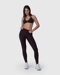 Shop Lily Form Sculpting Leggings, боја мока: обликувачки хеланки со висок струк – цела фигура, поглед од напред