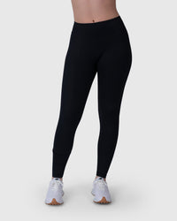 Shop Lily Form Sculpting Leggings, црна боја: обликувачки хеланки со висок струк – поглед од напред